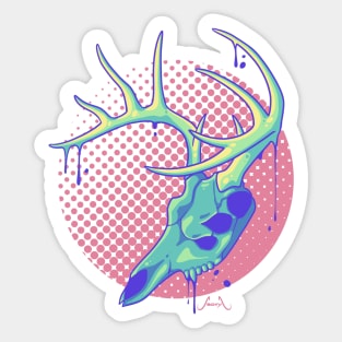 Skull - Forest Sticker